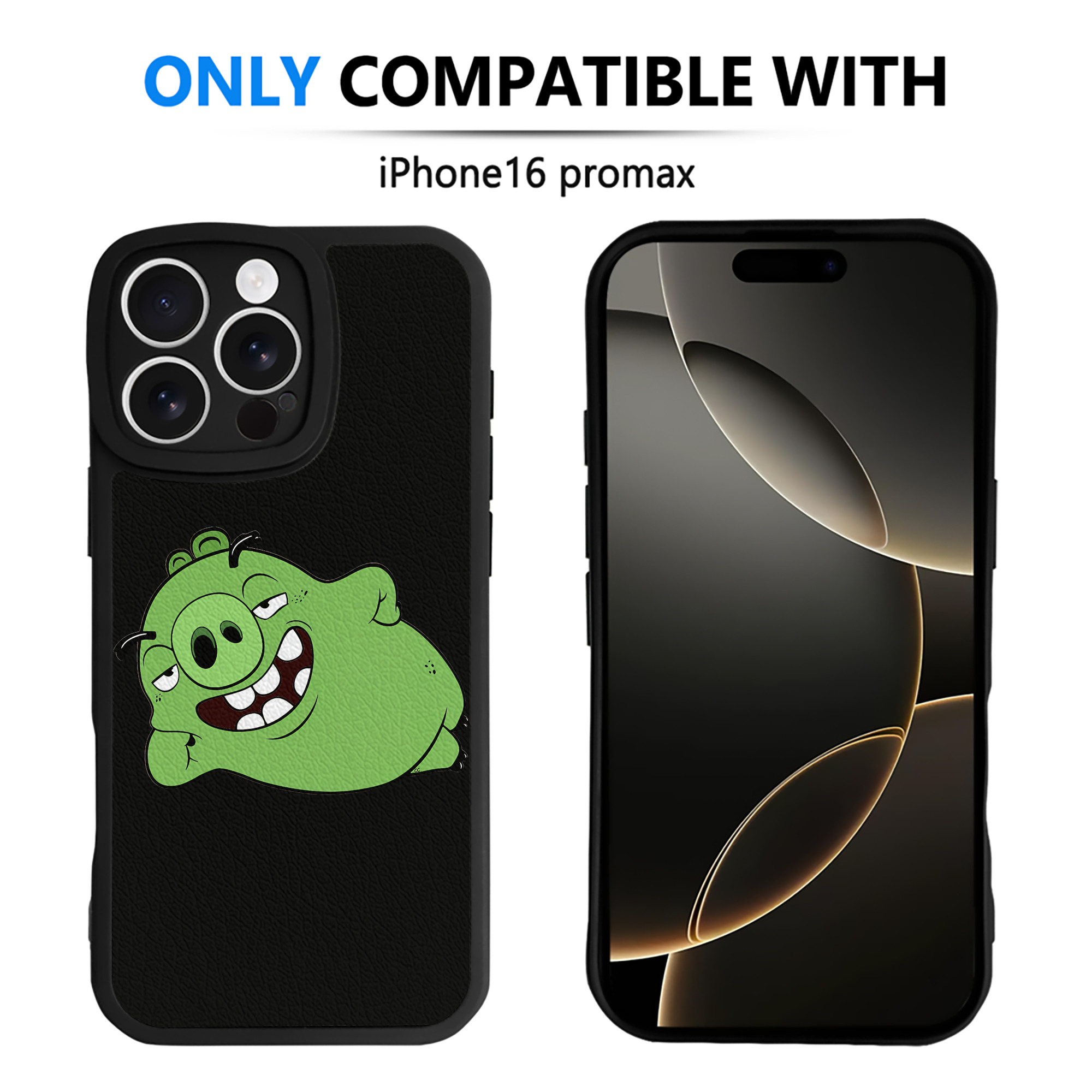 （画像用） Angry Birds アングリーバード 【iPhone 16シリーズ対応】シリコンスマホケース（レザー調） 材質：シリコン